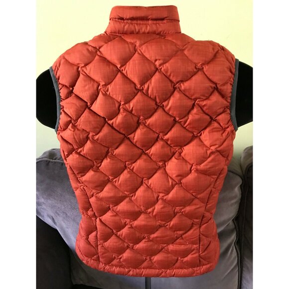 Golite Women's Puffer Down Vest Diamond Quilted Pattern Orange XS - Picture 2 of 12
